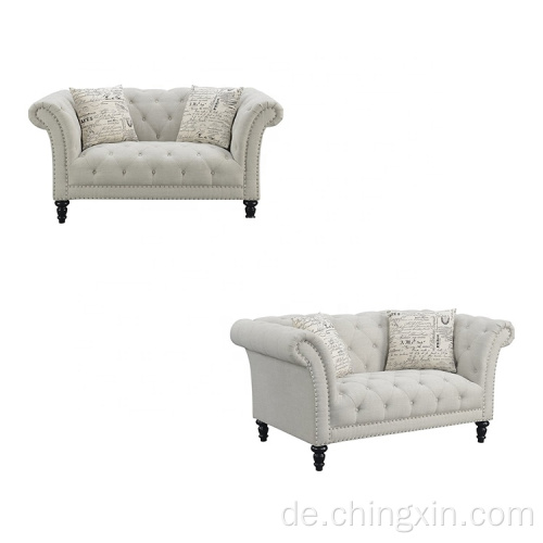Stoff-Sofa Sets 2-Sitzer-Wohnzimmer-Sofa-Möbel